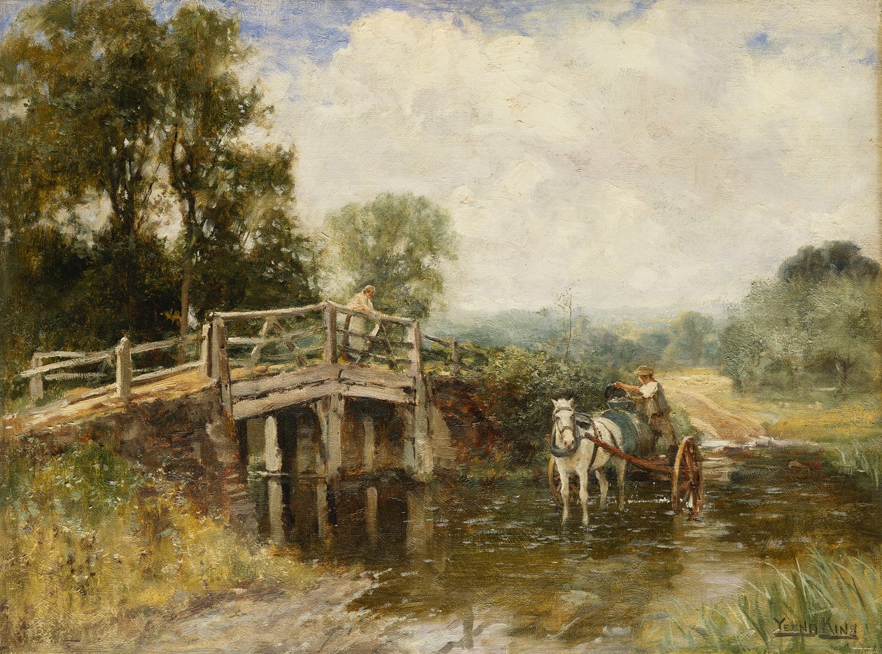 At the Crossing by Henry John Yeend King