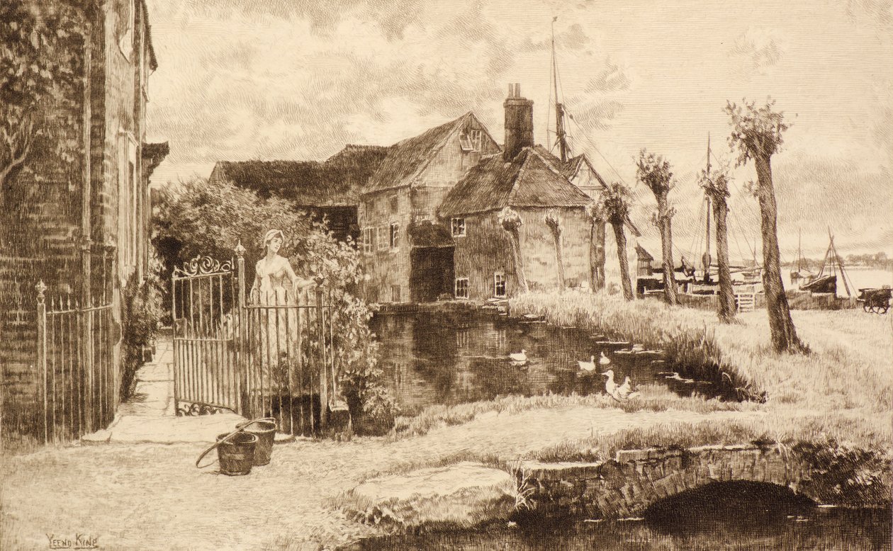 Untitled [Village Scene] by Henry John Yeend King