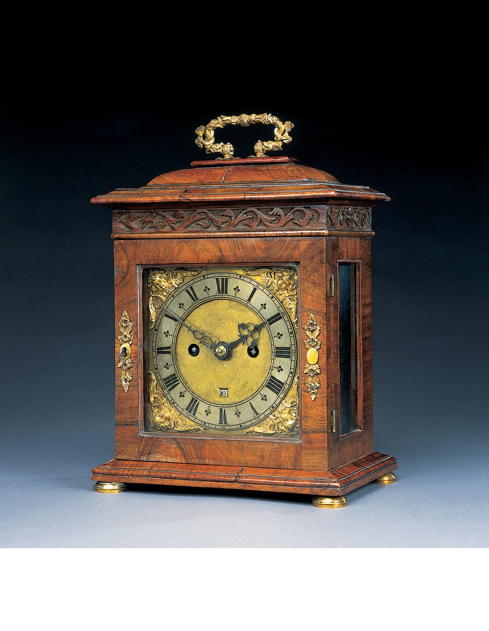 Charles II hour and half hour striking bracket clock, London, c.1685 by Henry Jones