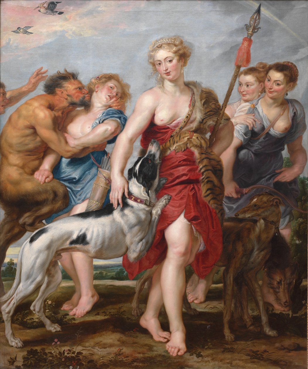 Diana and Her Nymphs Departing for the Hunt by Henry Joseph Redouté