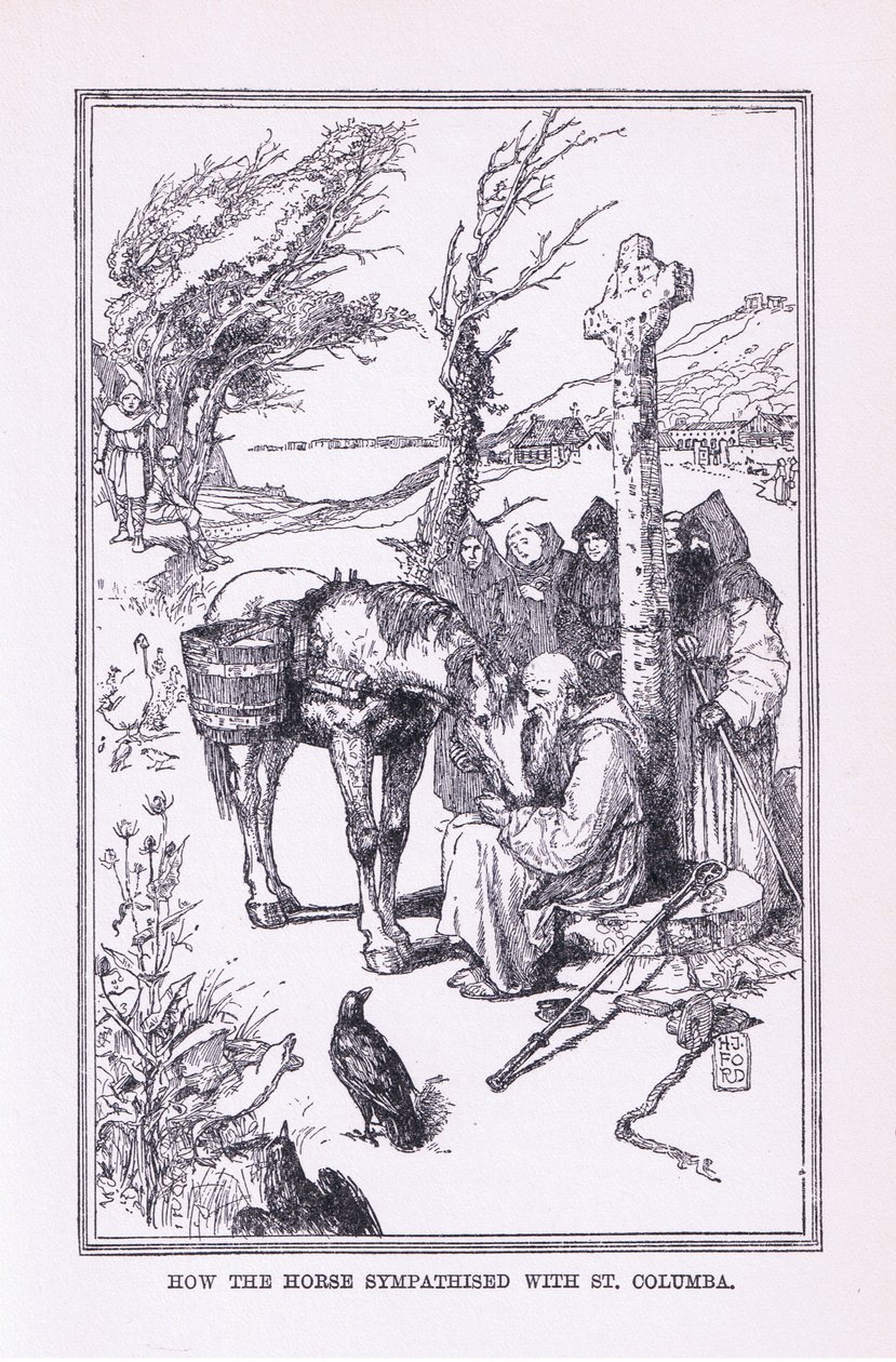 How the Horse Sympathised with St Columba by Henry Justice Ford