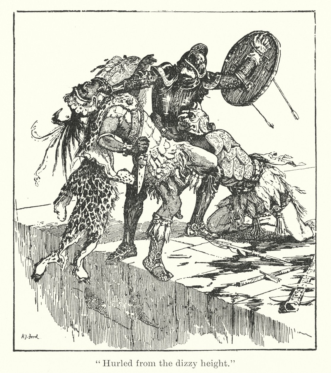 Hurled from the dizzy height by Henry Justice Ford