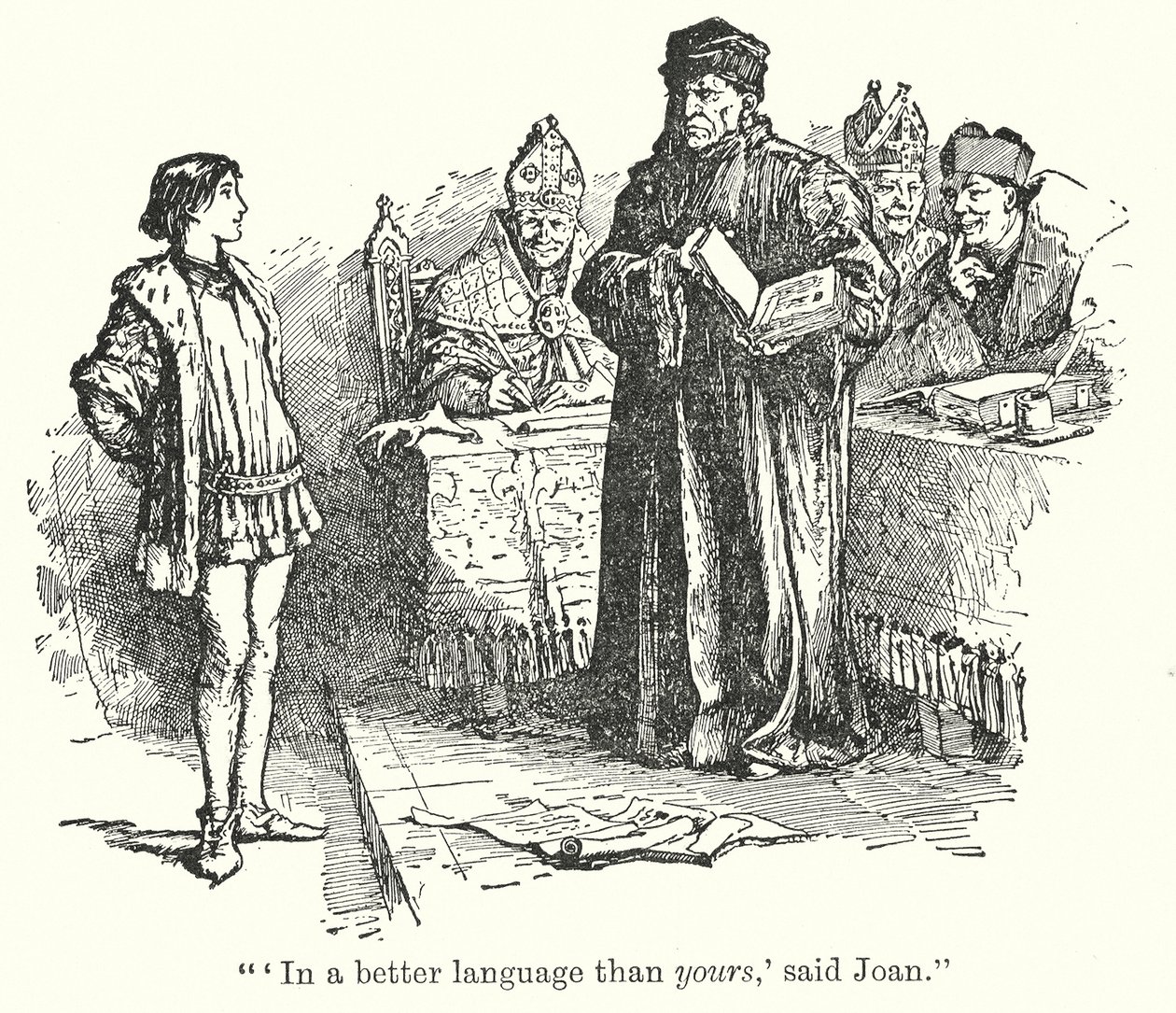 In a better language than yours, said Joan by Henry Justice Ford