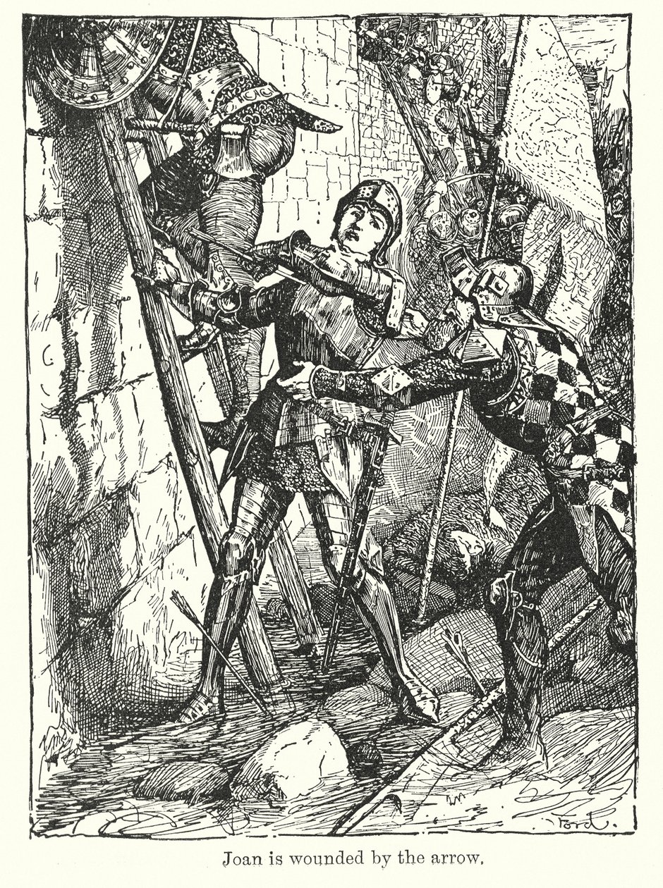 Joan is Wounded by the Arrow by Henry Justice Ford