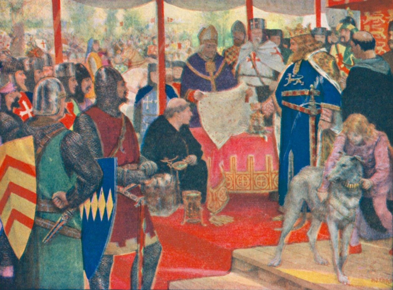 King John Sealing the Great Charter by Henry Justice Ford