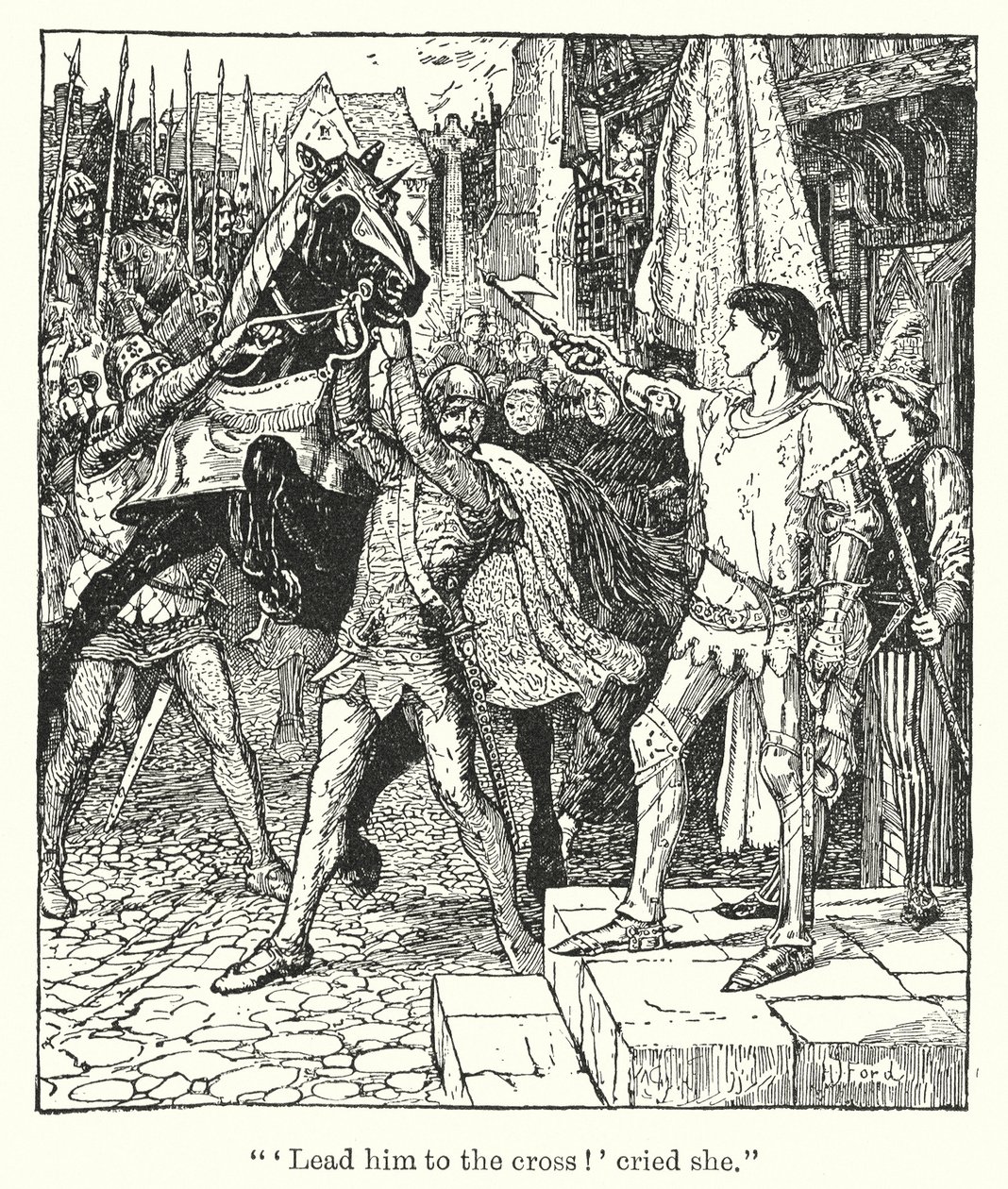 Lead him to the cross! Cried she by Henry Justice Ford