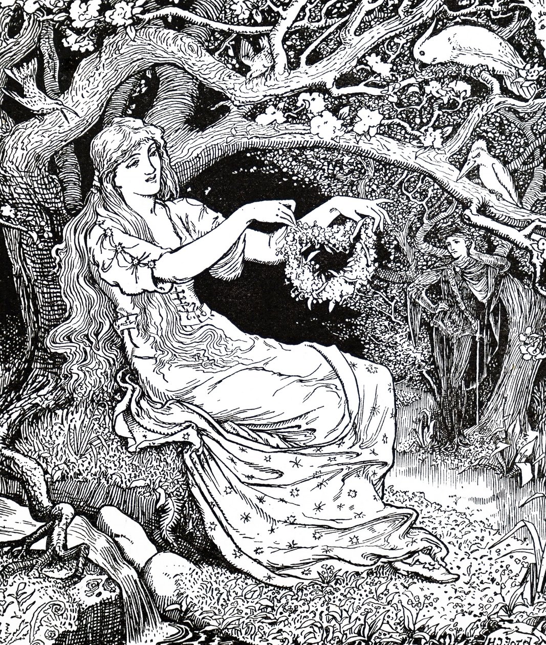 Princess Narcissus and Princess Potentilla by Henry Justice Ford