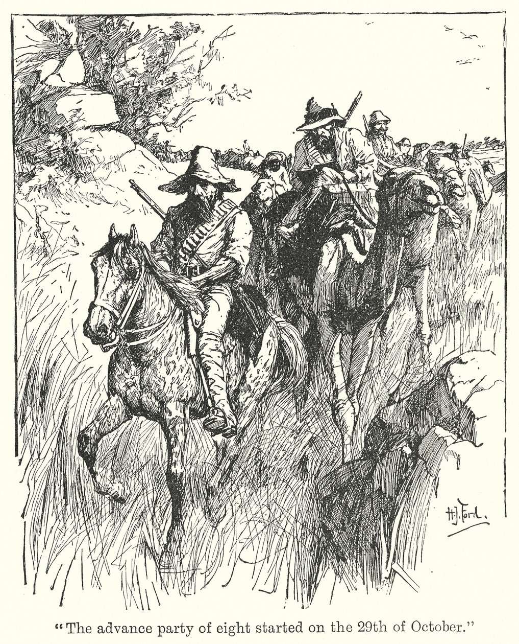 The Advance Party of Eight Started on the 29th of October by Henry Justice Ford