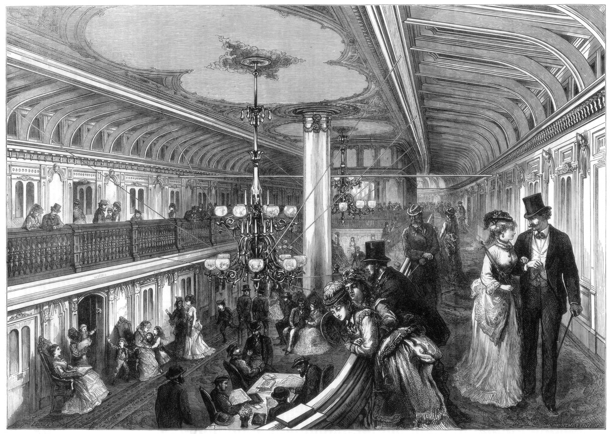 Saloon of a Steamboat by Henry Linton
