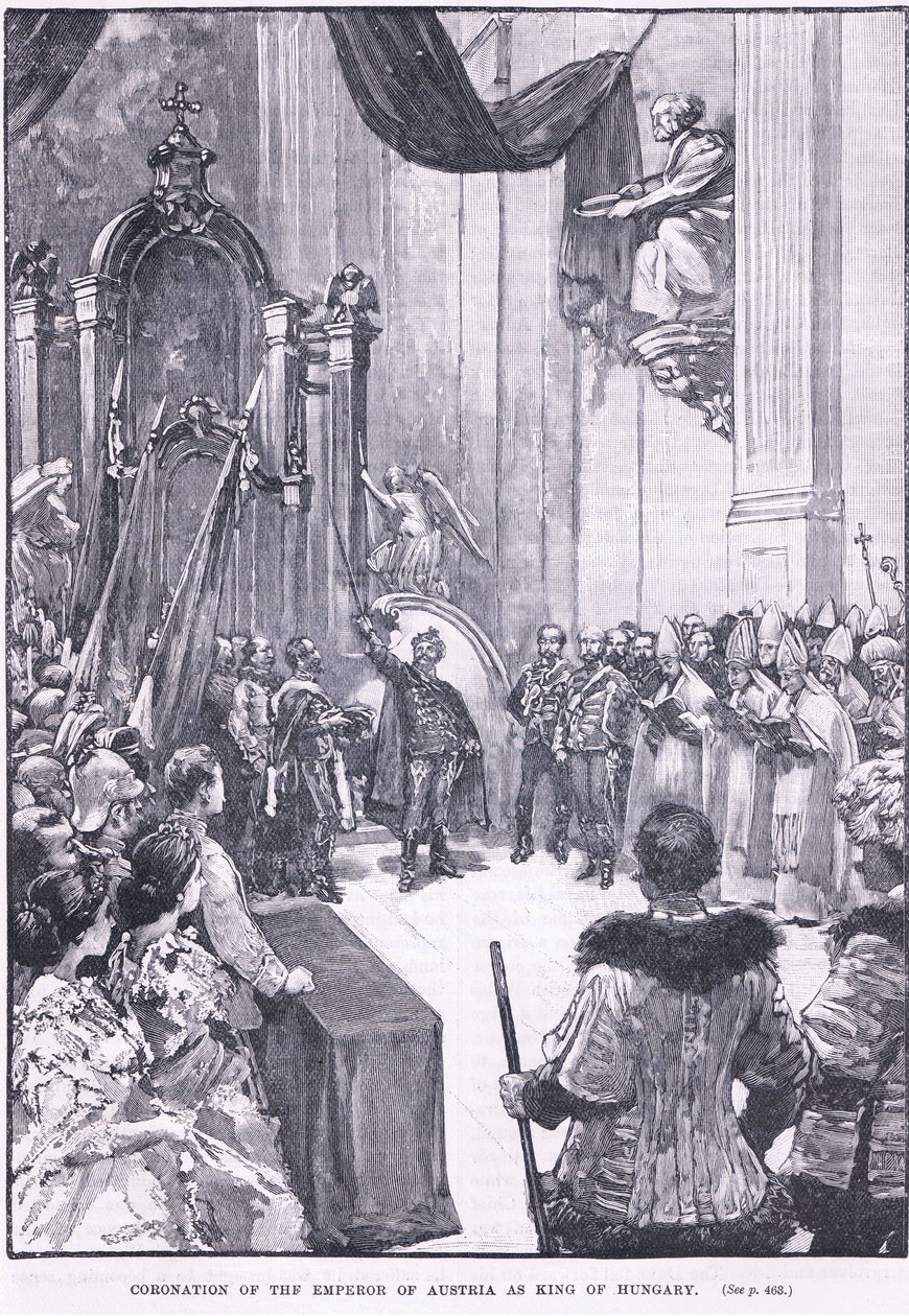 Coronation of the Emperor of Austria as king of Hungary 1868 AD by Henry Marriott Paget