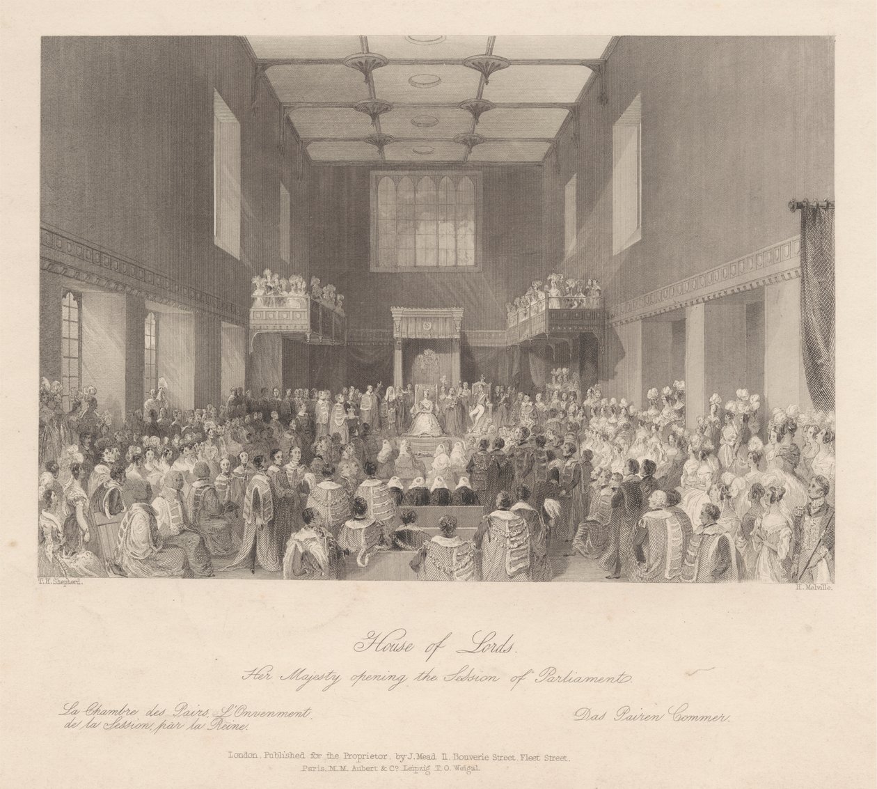 Her Majesty opening the Session of Parliament by Henry Melville
