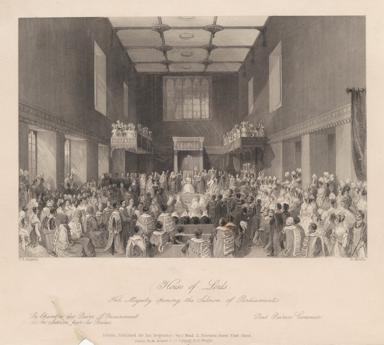 Her Majesty Opening the Session of Parliament by Henry Melville
