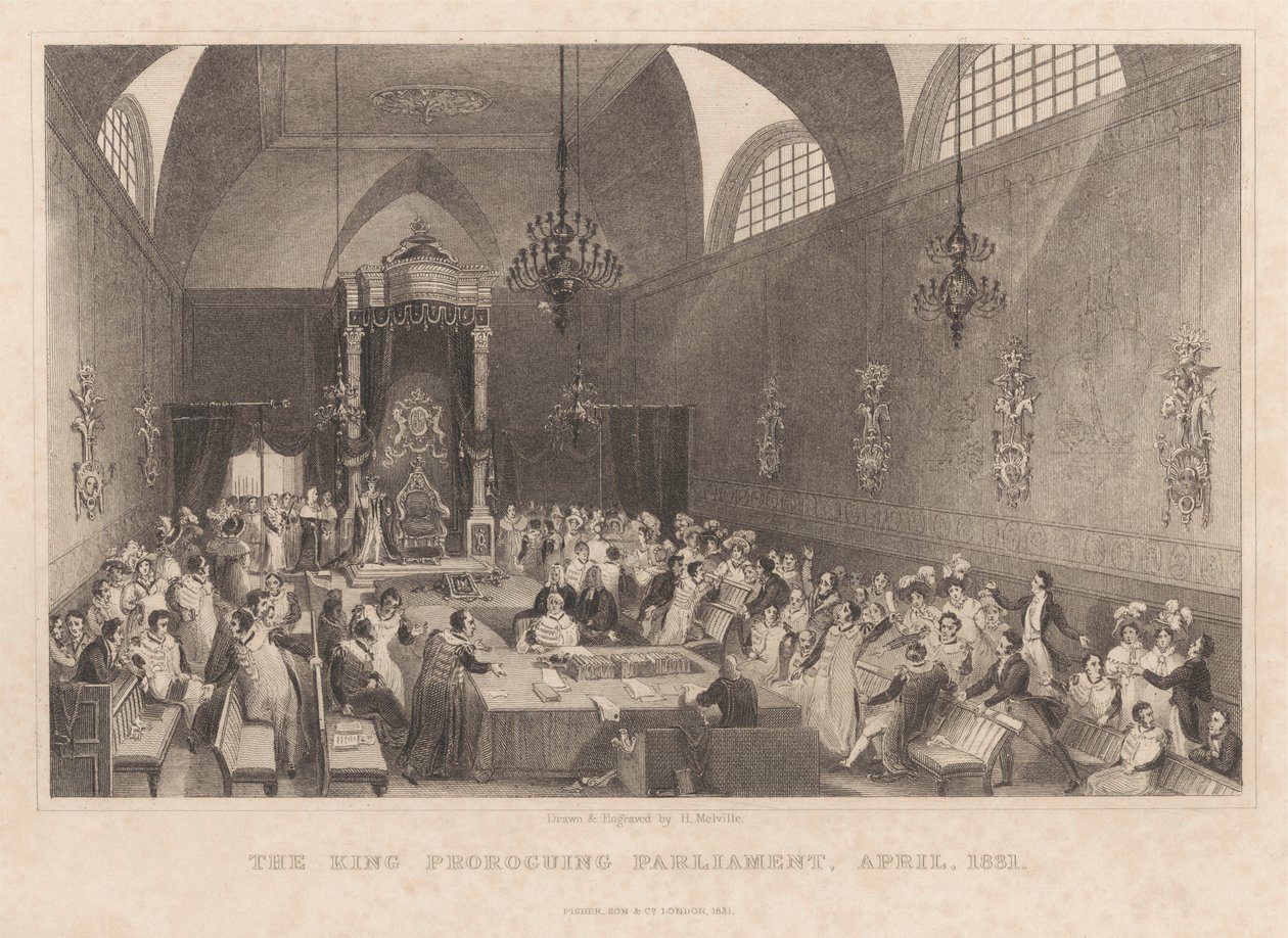 The King Proroguing Parliament, April 1831 by Henry Melville