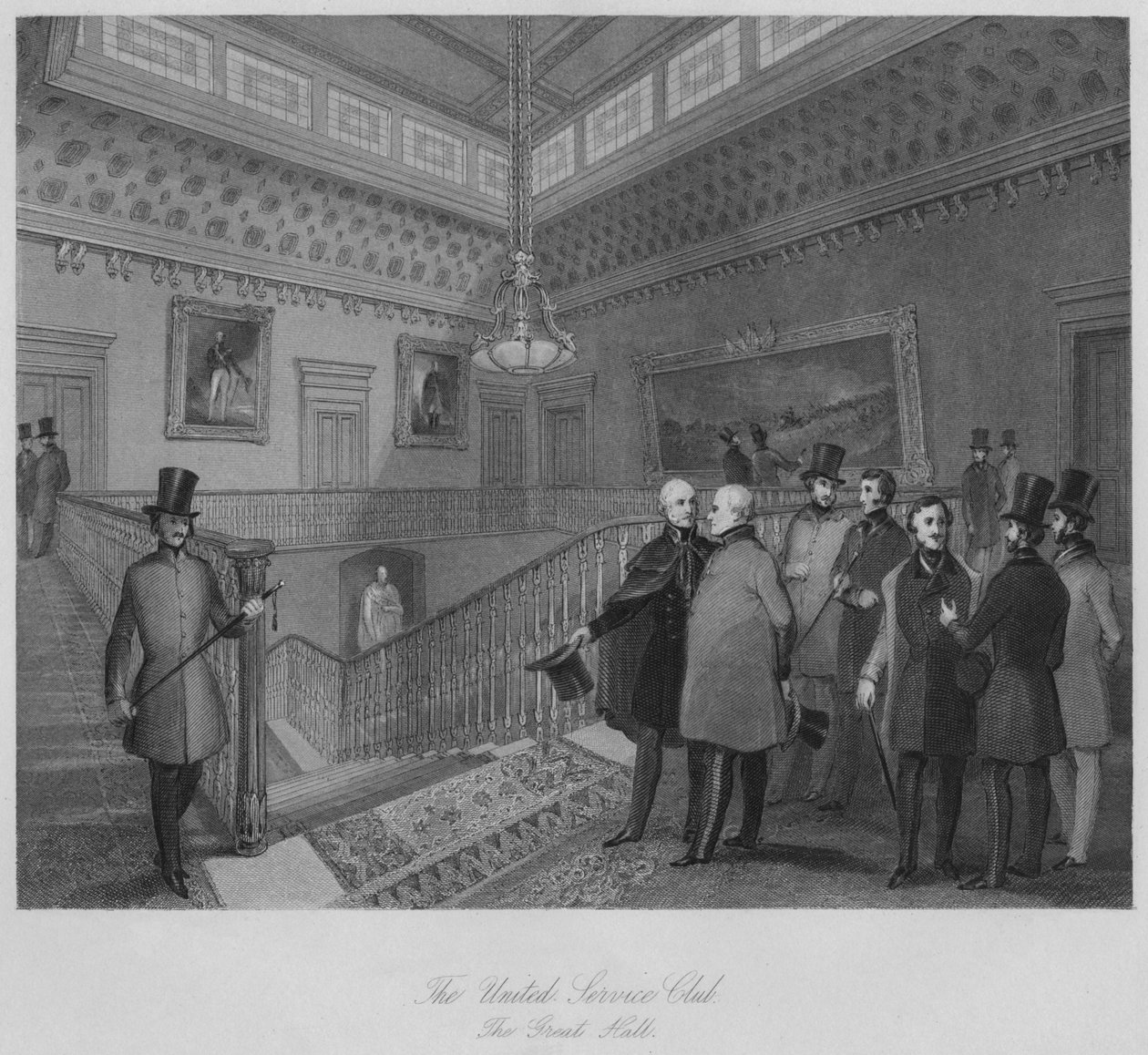The United Service Club. The Great Hall by Henry Melville
