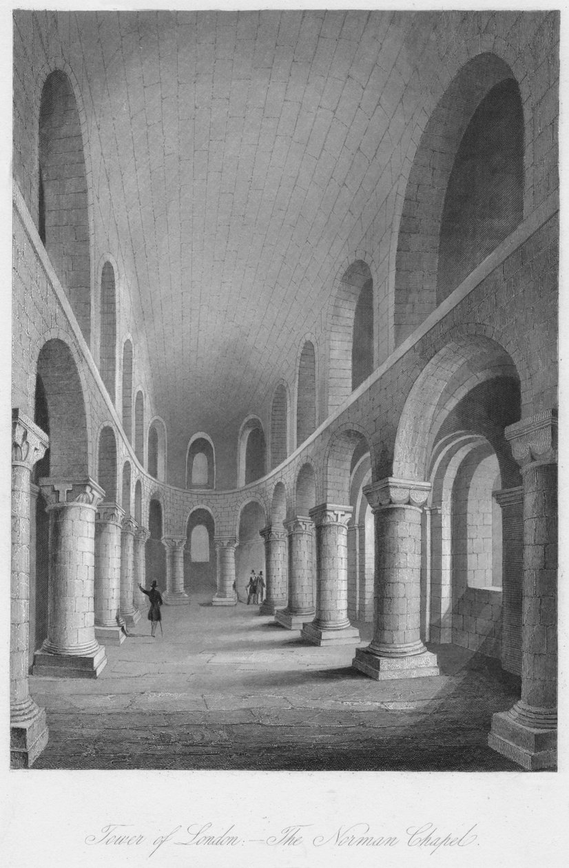 Tower of London - The Norman Chapel by Henry Melville