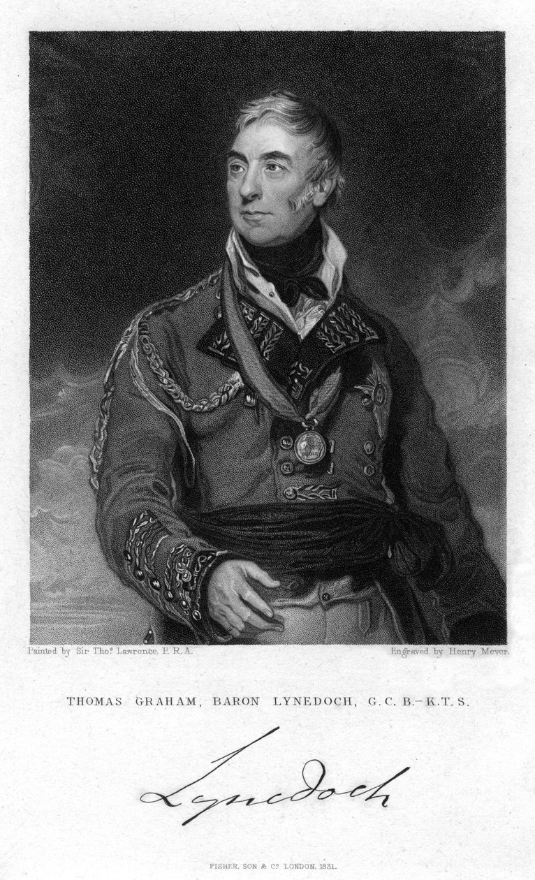 Thomas Graham, 1st Baron Lynedoch, Scottish politician and soldier by Henry Meyer