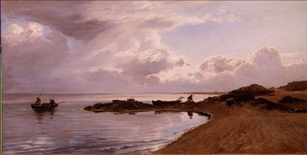 Gathering Mussels, North Coast of Wales by Henry Moore