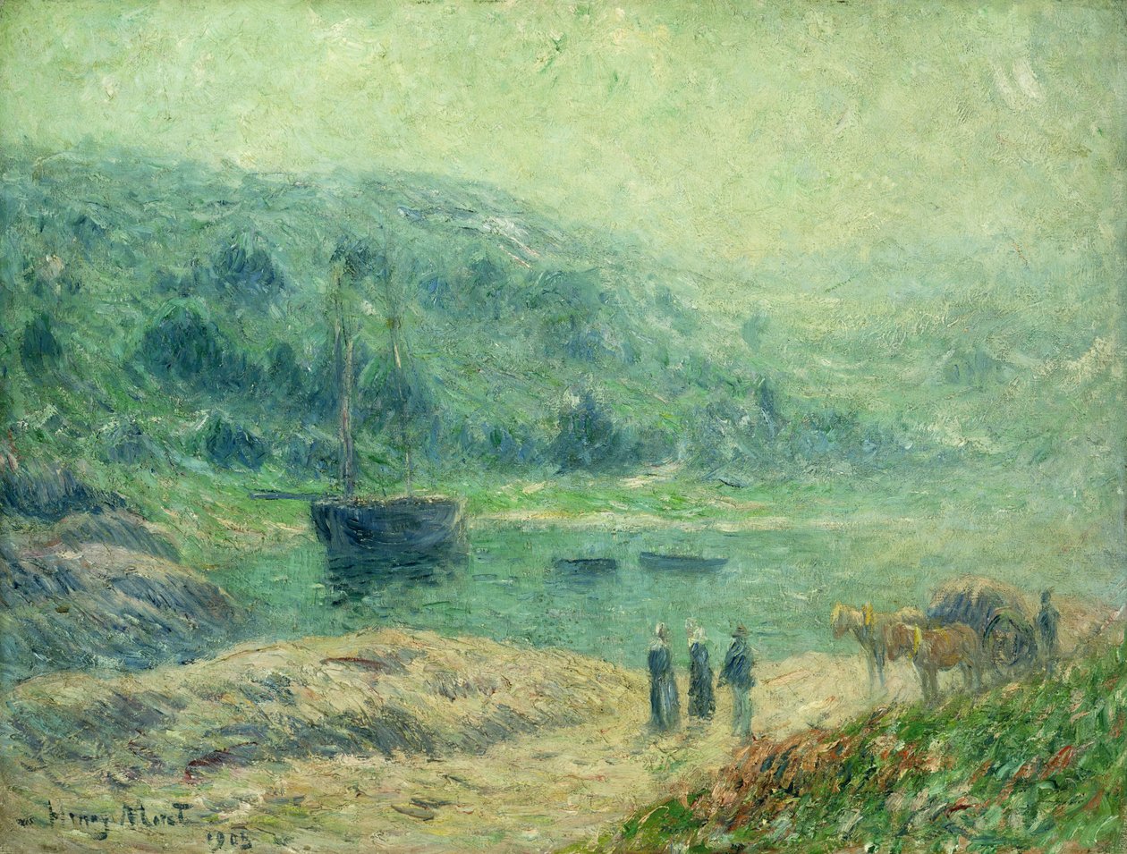A Cove in Brittany by Henry Moret