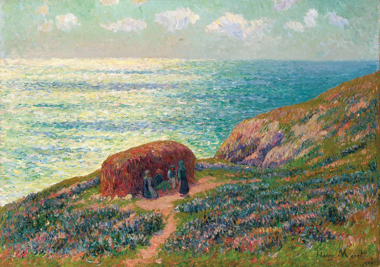 Seaweed Pickers at Moelan, Bretagne by Henry Moret