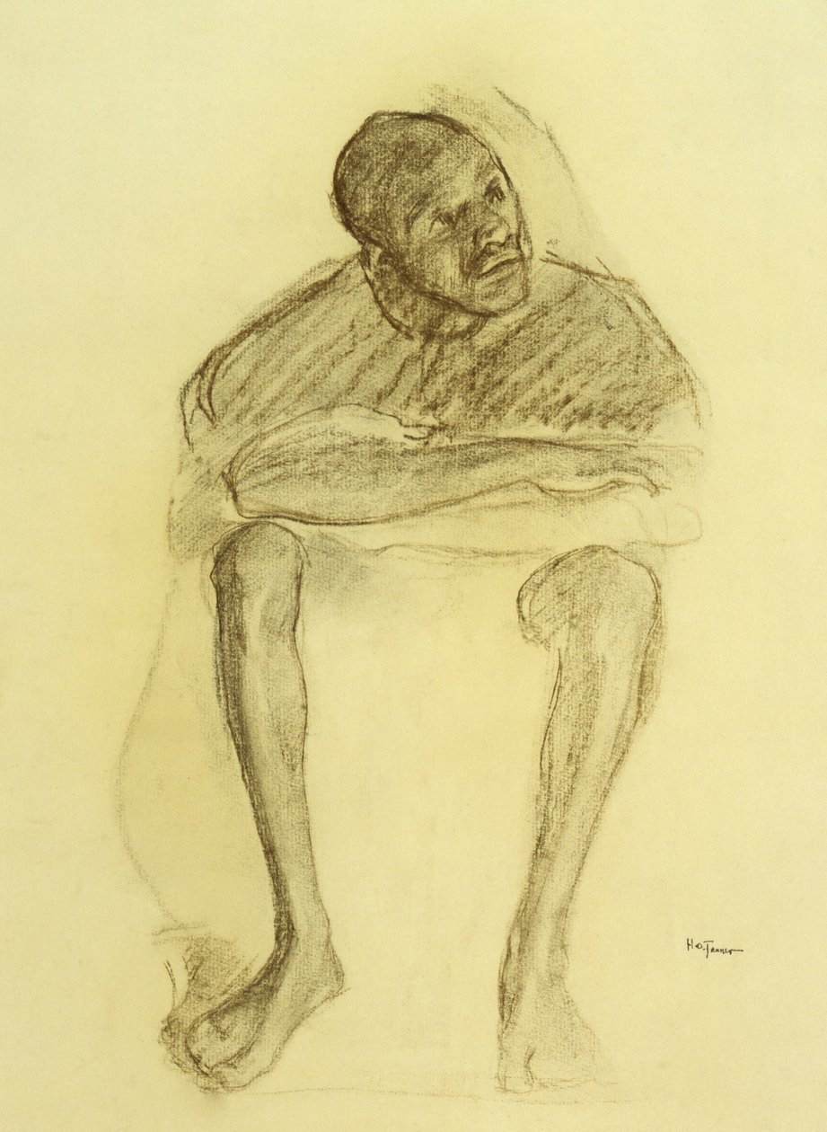 Man Sitting in a Chair by Henry Ossawa Tanner