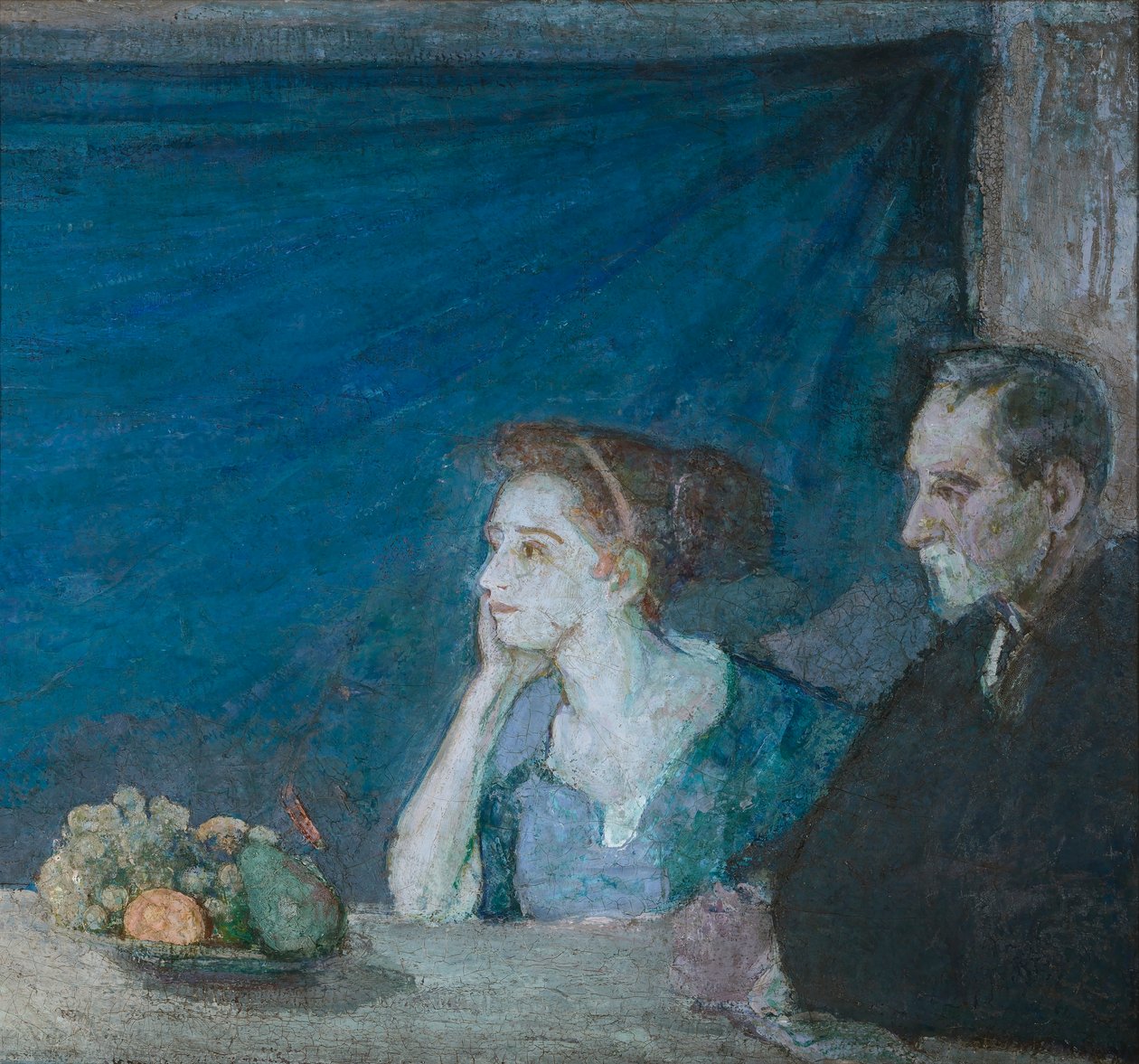 Portrait of Mr. and Mrs. Atherton Curtis with Still Life by Henry Ossawa Tanner
