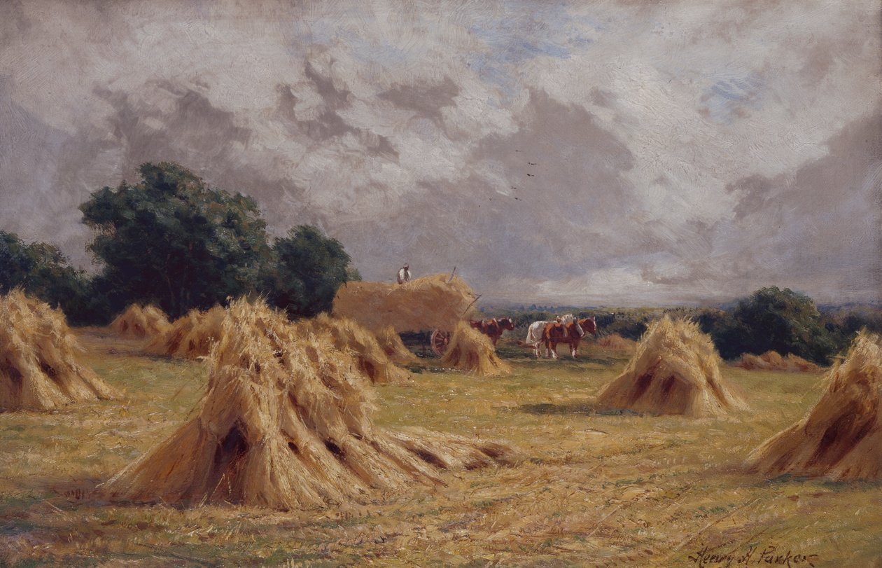 A Cornfield at Harlow, Essex by Henry Parker
