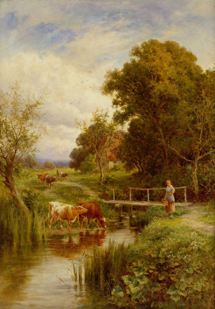 Across the Stream, Midgham, Berkshire by Henry Parker