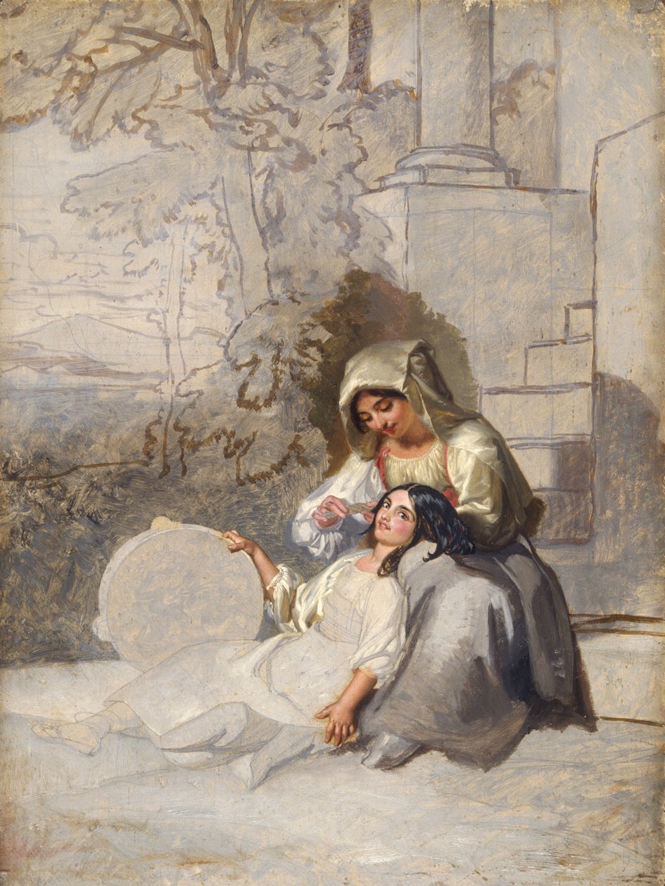 Italian Peasants by Henry Penry Williams
