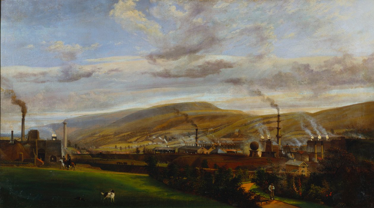 South Wales Industrial Landscape by Henry Penry Williams