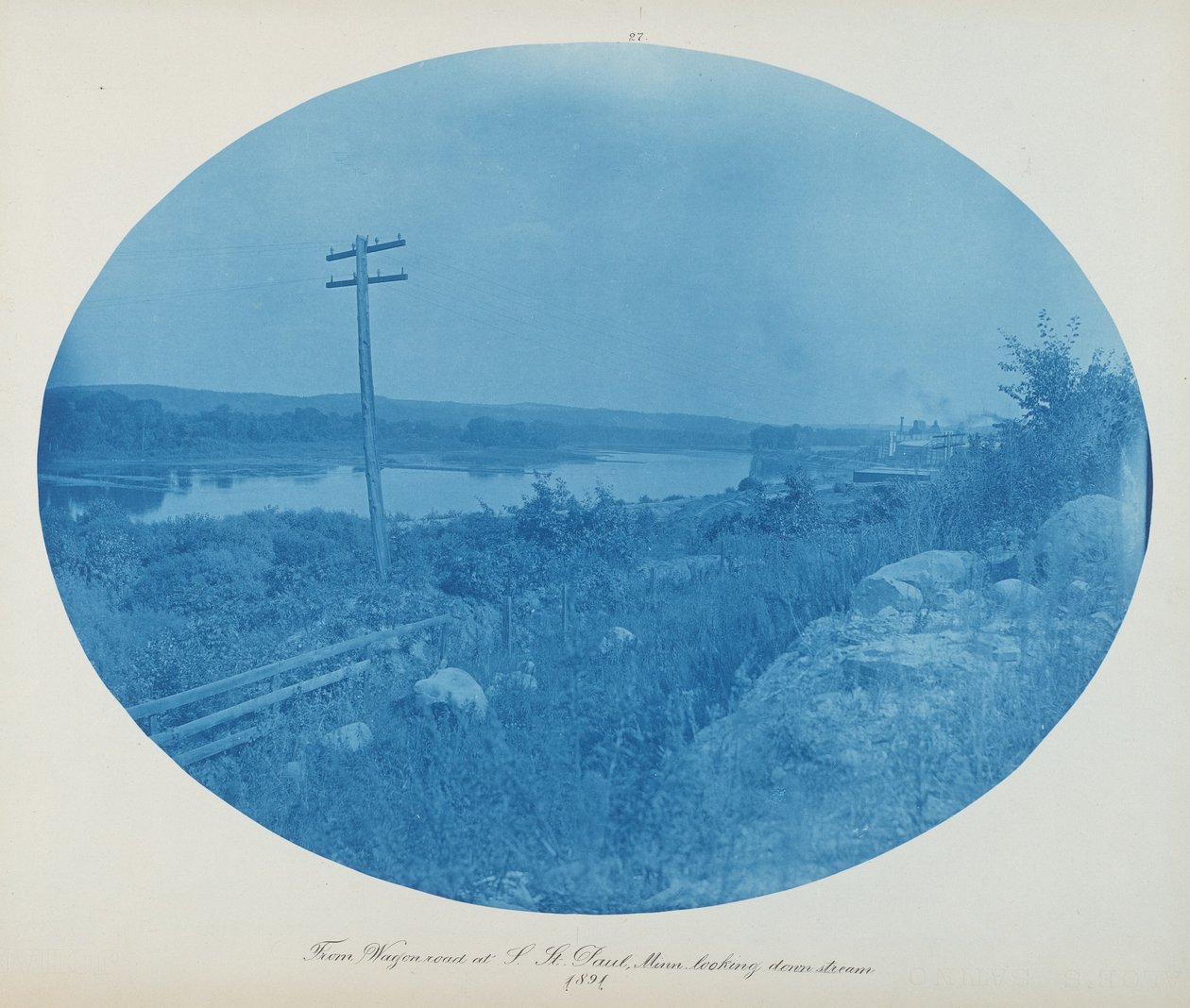 From Wagon Road at S. St. Paul, Minn. Looking Downstream by Henry Peter Bosse
