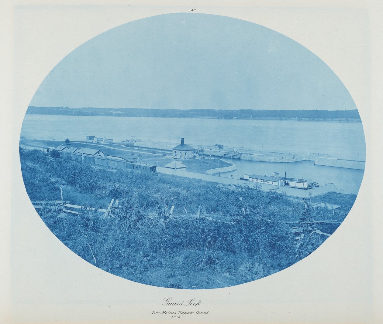 Guard Rock, Des Moines Rapids Canal L.W. by Henry Peter Bosse