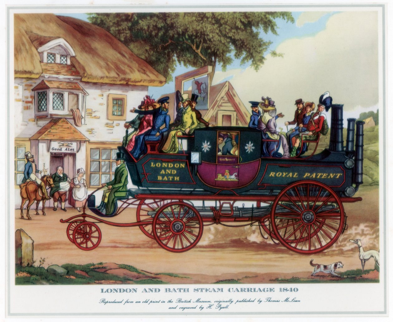 London and Bath Steam Carriage, 1840 by Henry Pyall