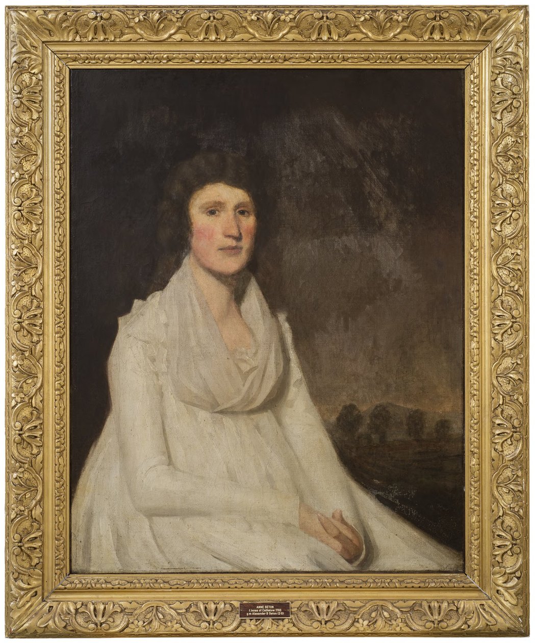 Anne Innes of Cathlow (1770-1796), born in Scotland, married to Alexander Baron Seton in his second marriage by Henry Raeburn