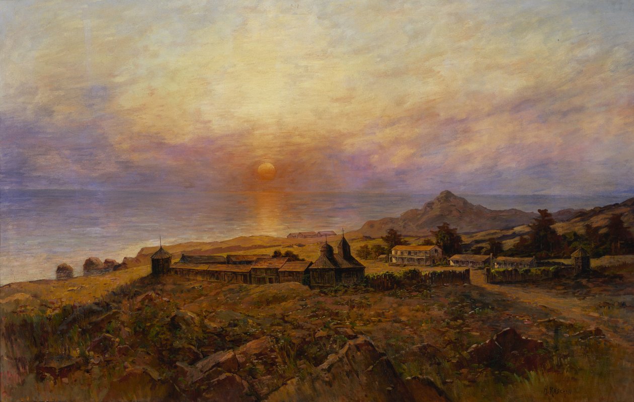 Fort Ross: Russian-American Company Settlement, c. 1880 by Henry Raschen