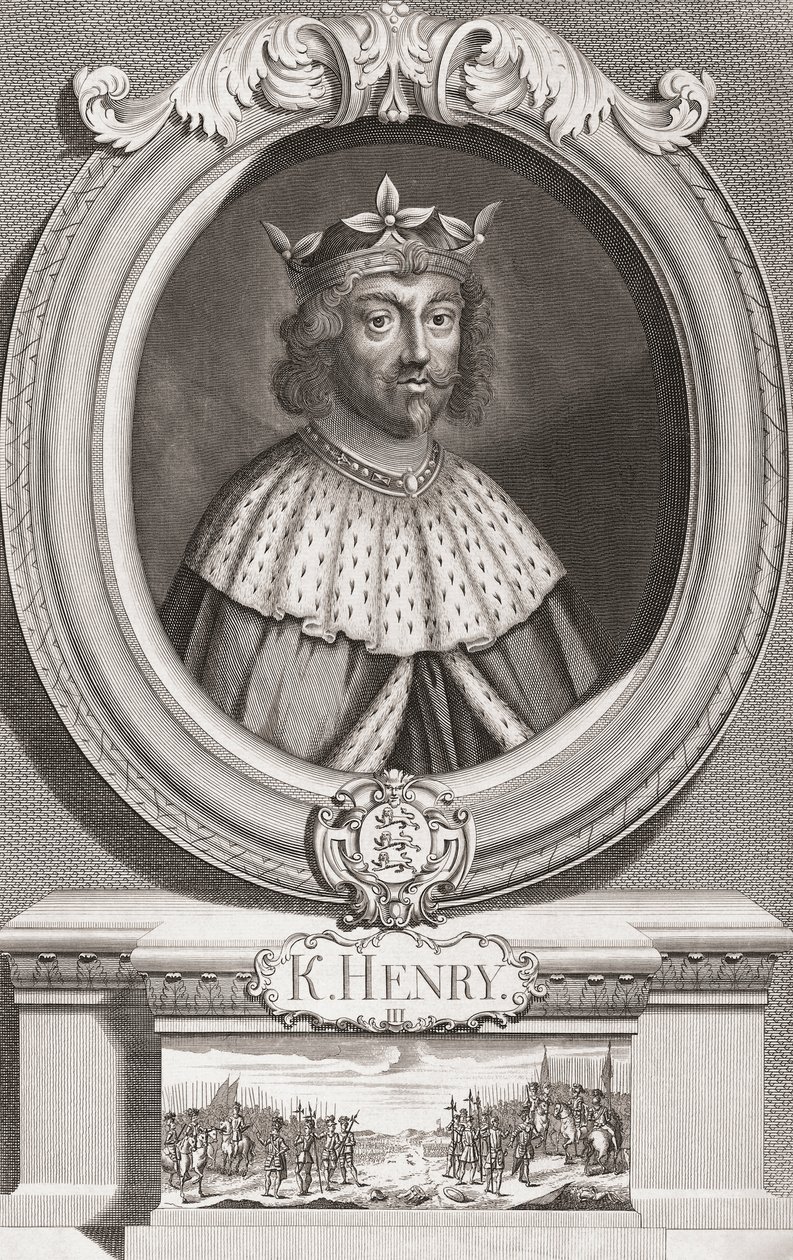 Henry III, King of England. Portrait by Henry Roberts