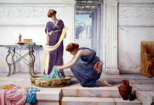 Household Duties, c.1895 by Henry Ryland