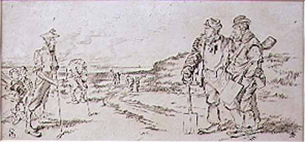 The Roadmen disturbed by the Golfers, illustration from 