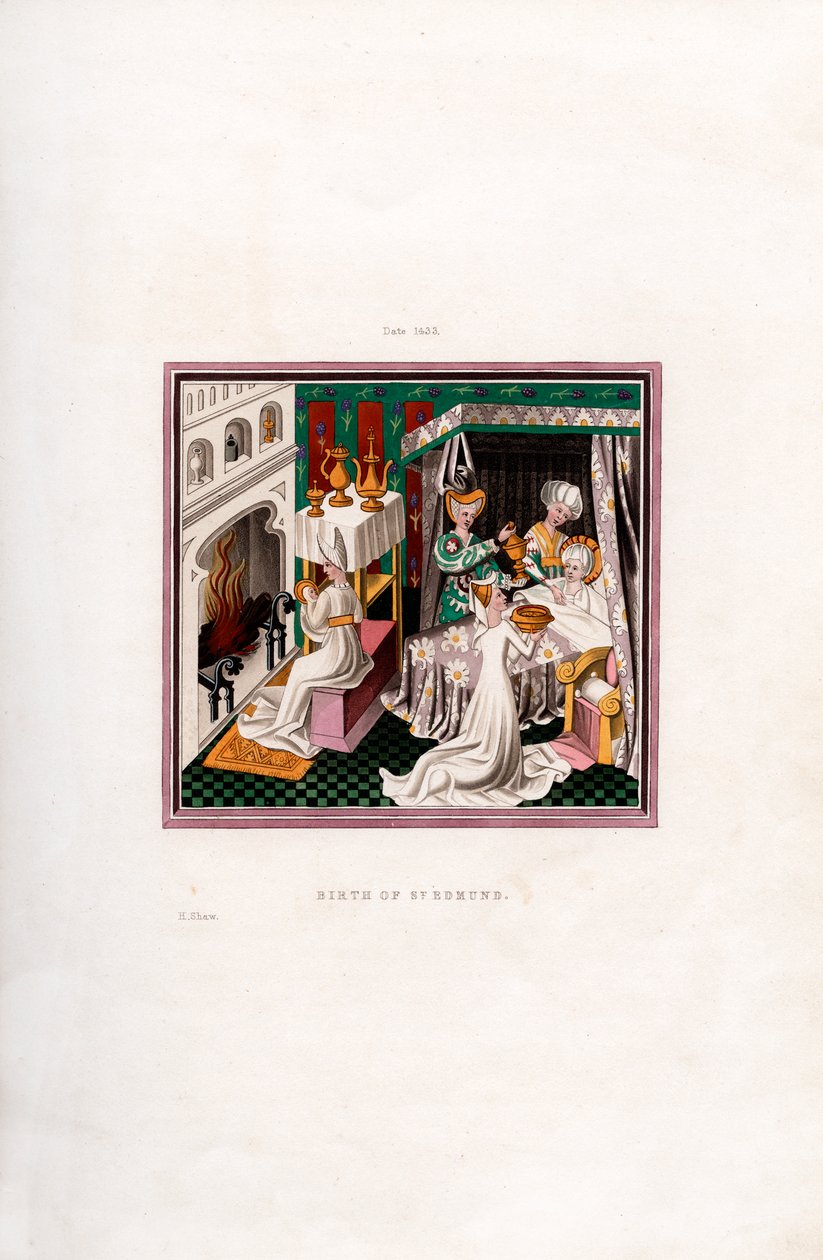 Birth of St Edmund, 1433 by Henry Shaw