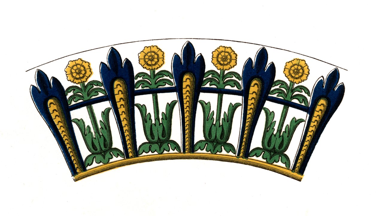 (detail) from an enamelled dish, early 17th century by Henry Shaw
