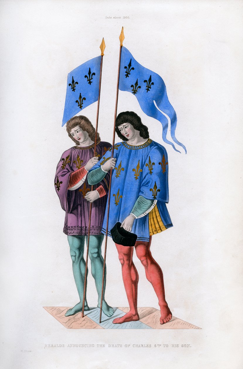 Heralds Announcing the Death of Charles VI to His Son by Henry Shaw
