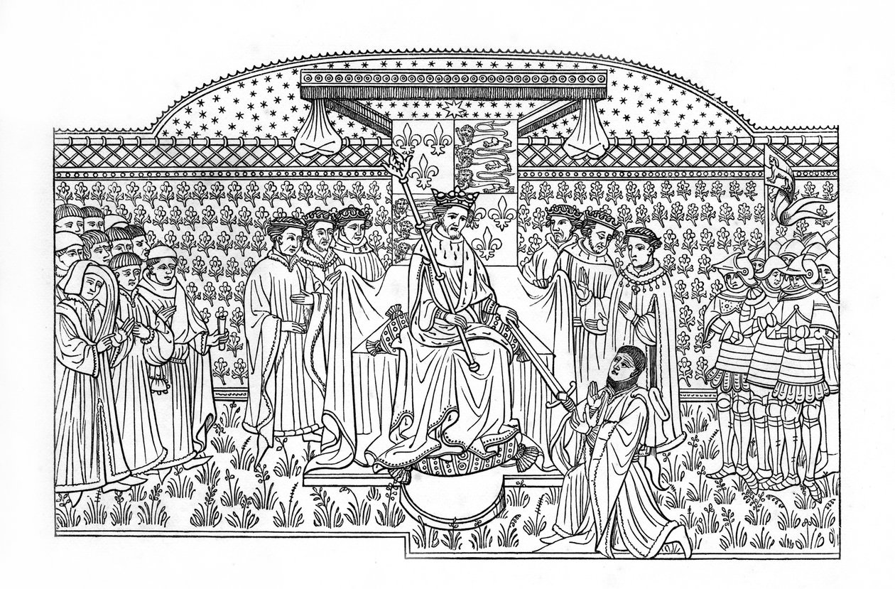 King Henry VI Presenting a Sword to the Earl of Shrewsbury by Henry Shaw