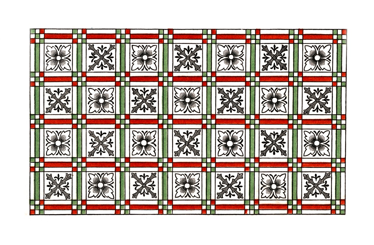 Ornamental pavement by Henry Shaw