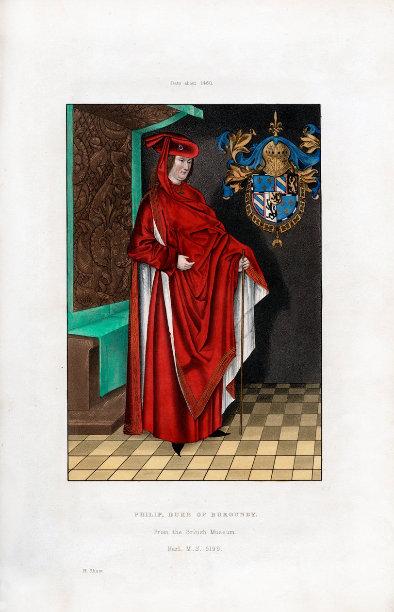 Philip, Duke of Burgundy, c1460 by Henry Shaw