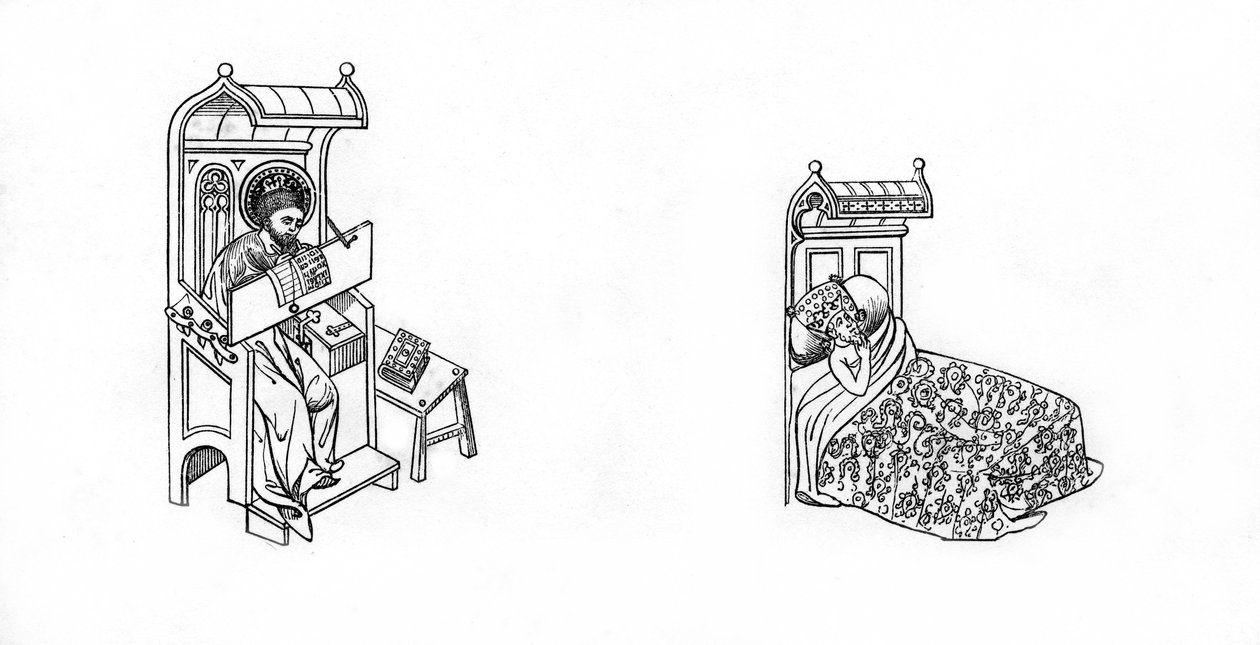St Jude and King Ahaziah by Henry Shaw