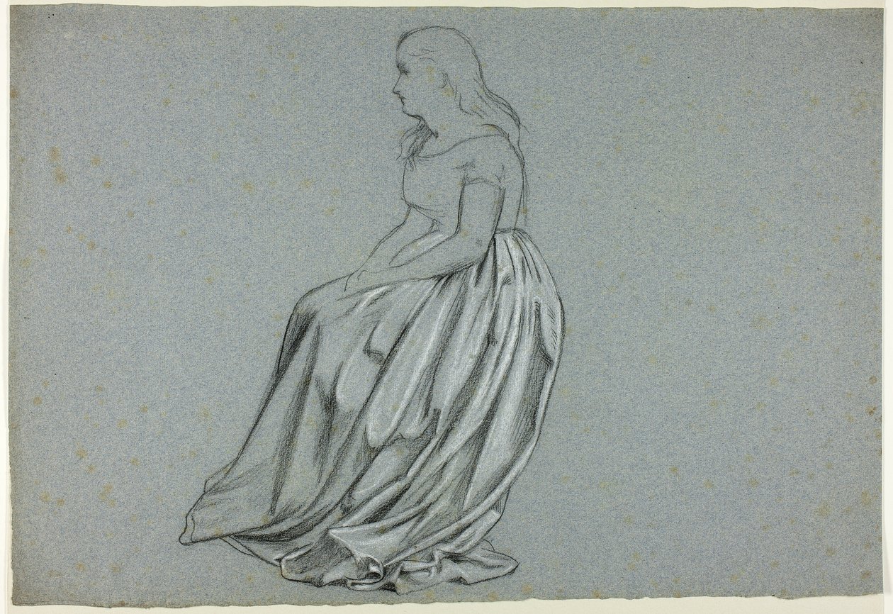 Profile of a Seated Woman by Henry Stacy Marks