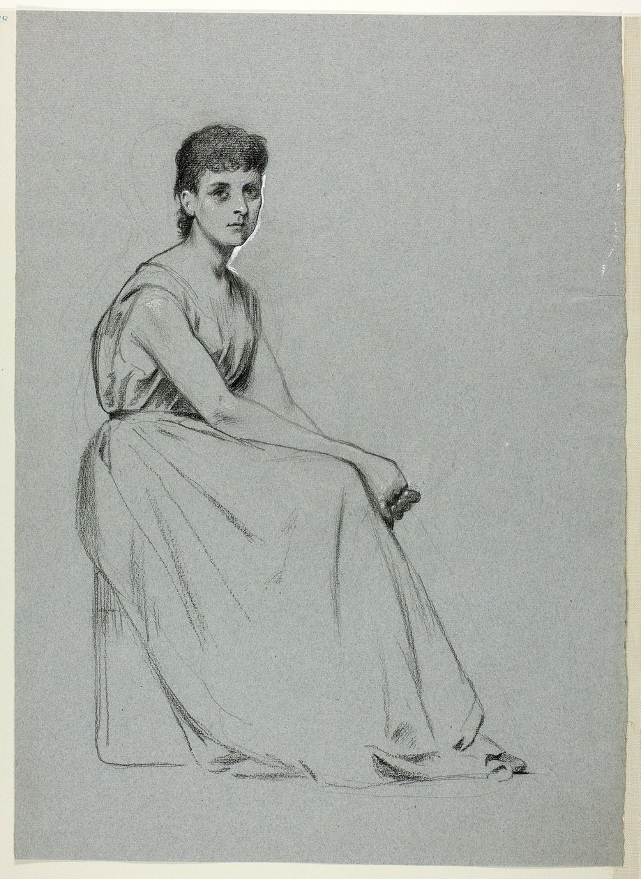 Seated Woman Facing Right by Henry Stacy Marks