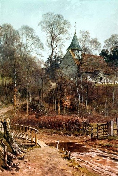 Round My House: Pyrford Church by Henry Sutton Palmer