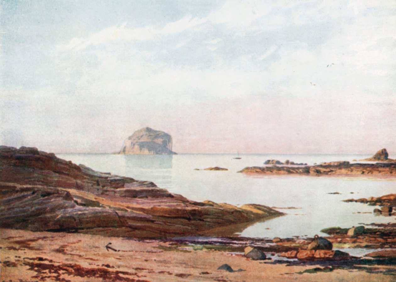 The Bass Rock - A Tranquil Evening by Henry Sutton Palmer