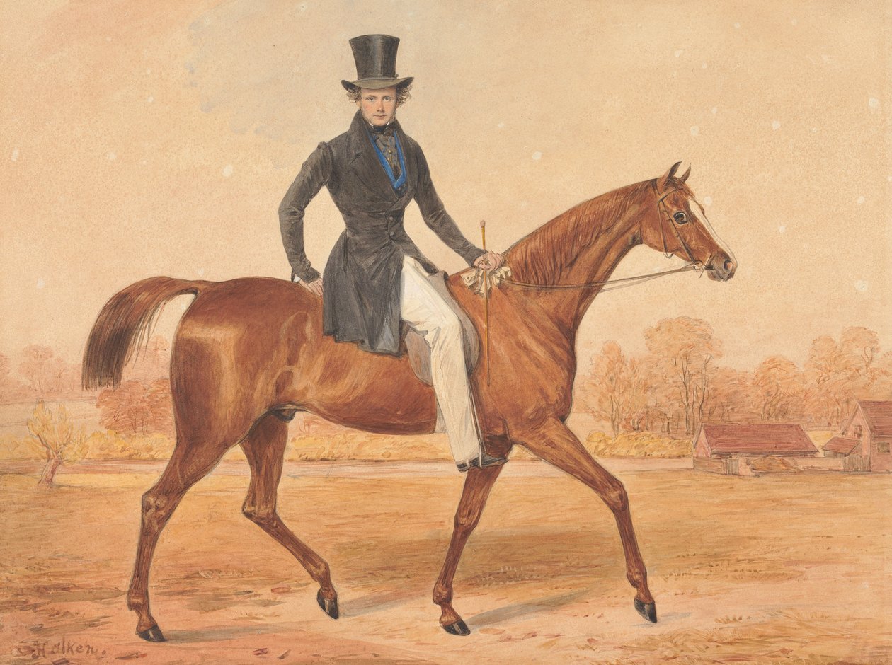 H. Grant on Horseback by Henry Thomas Alken
