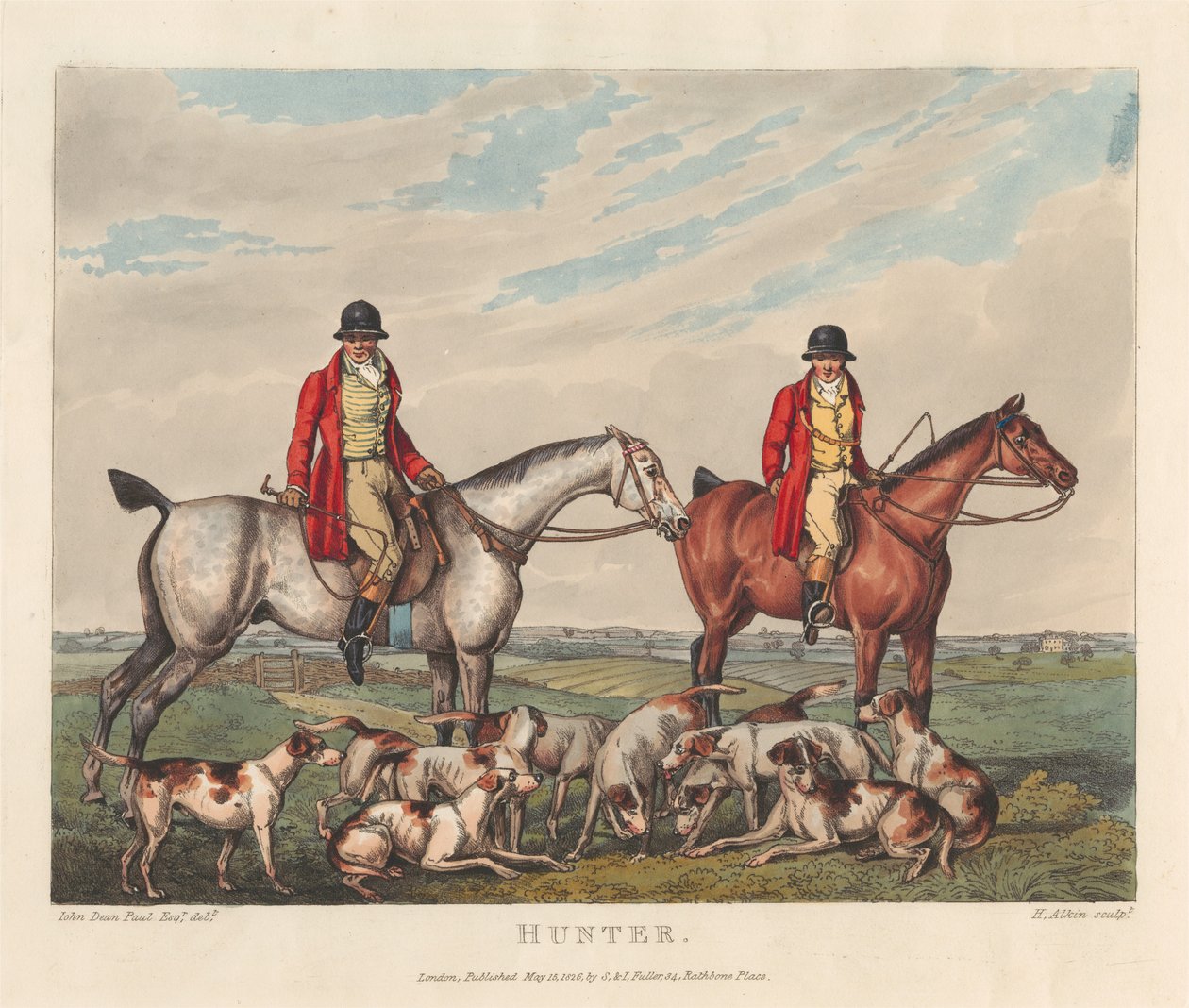 Horses [set of six]: 3. Hunter by Henry Thomas Alken